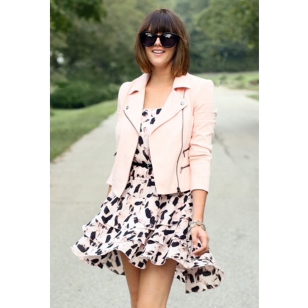 Banana Republic Pink Ruffle Dress